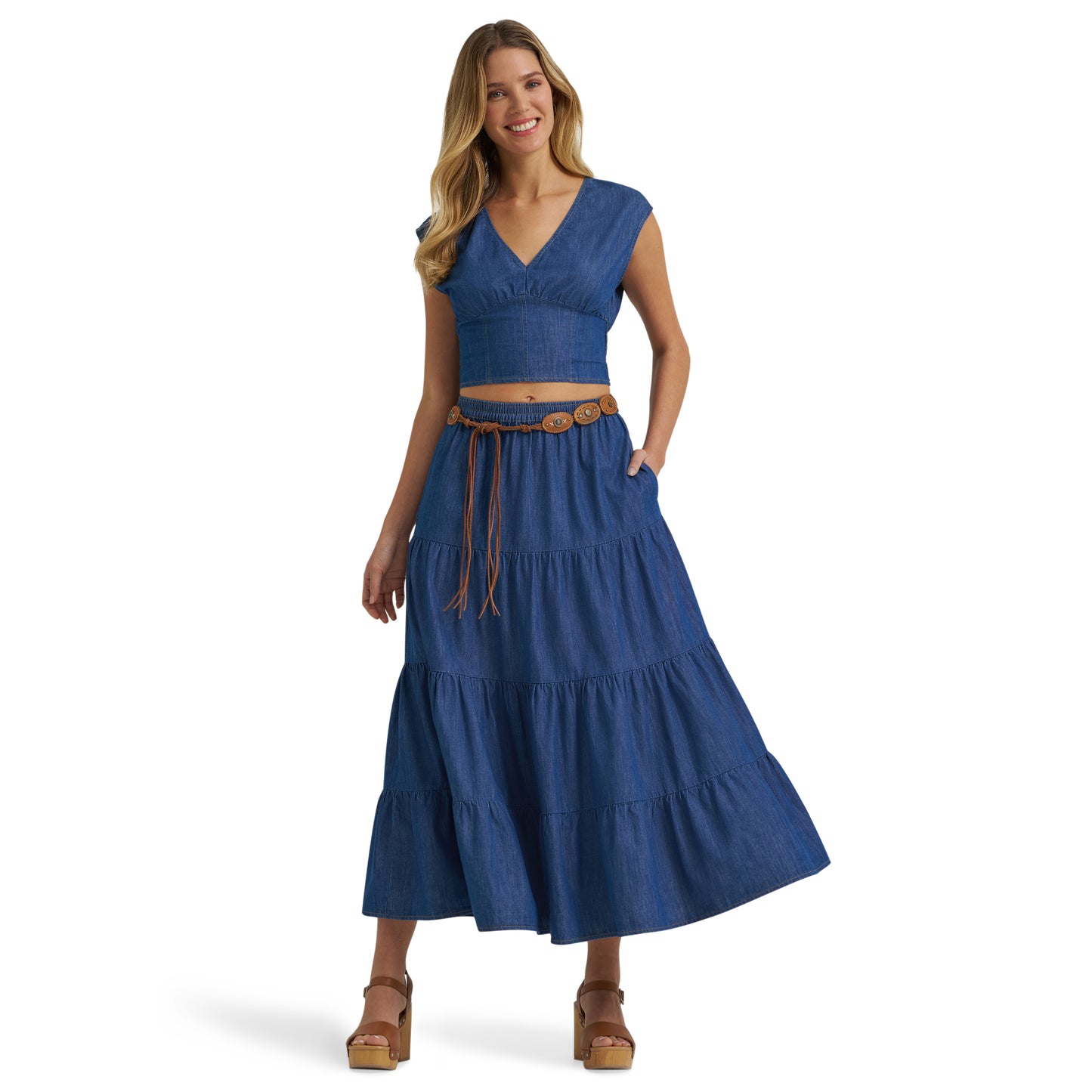 112375223 Women's Retro Denim Blouse by Wrangler