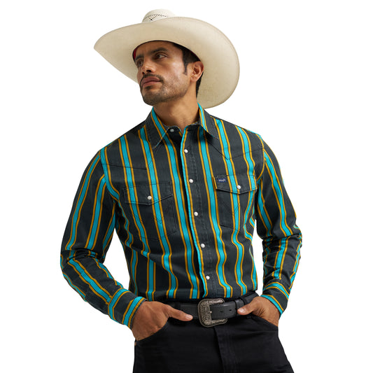 112375714 Men's Vintage Inspired Brushpopper Long Sleeve Shirt by Wrangler (Copy)