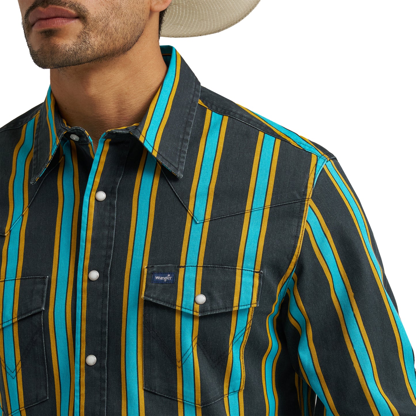 112375714 Men's Vintage Inspired Brushpopper Long Sleeve Shirt by Wrangler (Copy)