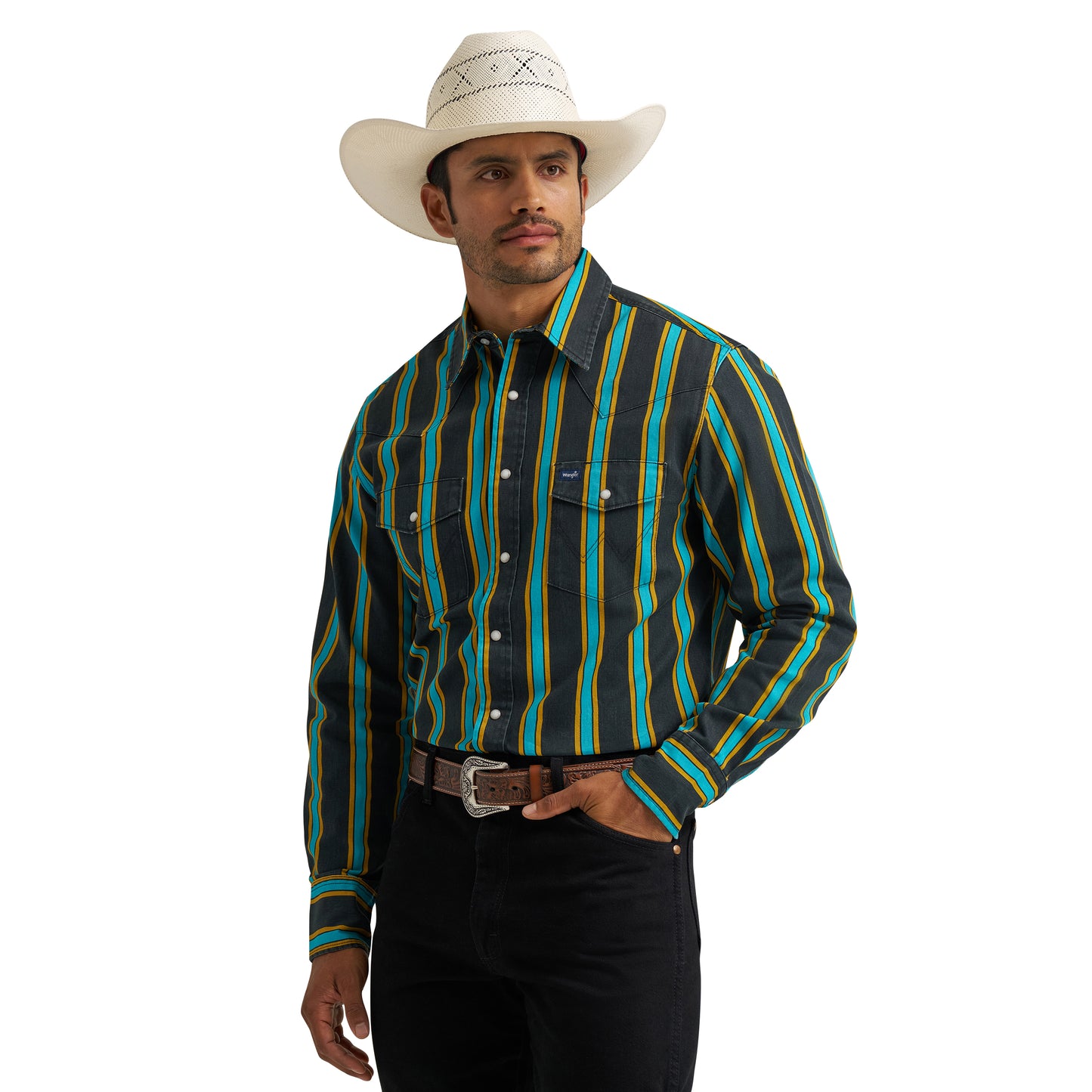 112375714 Men's Vintage Inspired Brushpopper Long Sleeve Shirt by Wrangler (Copy)