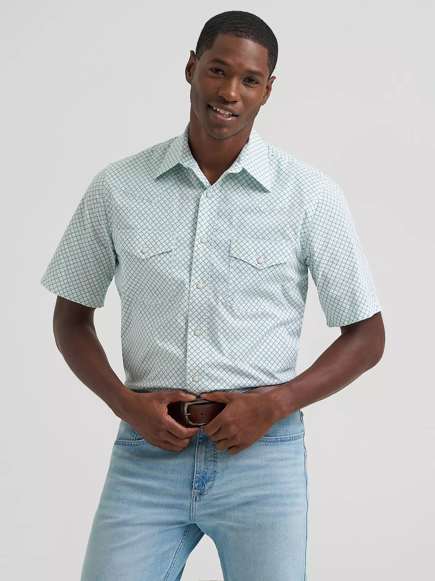 112378708 Men's 20X Competition Short Sleeve Western Shirt by Wrangler
