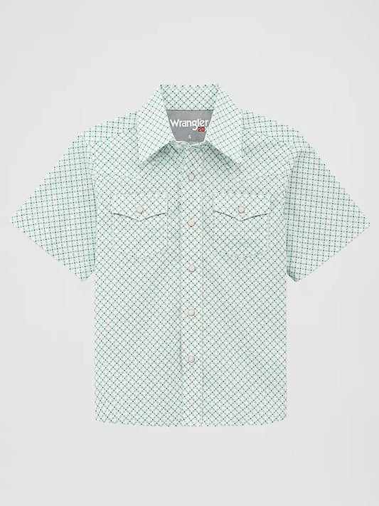 112378805 Boy's 20X Advance Comfort Short Sleeve Shirt by Wrangler