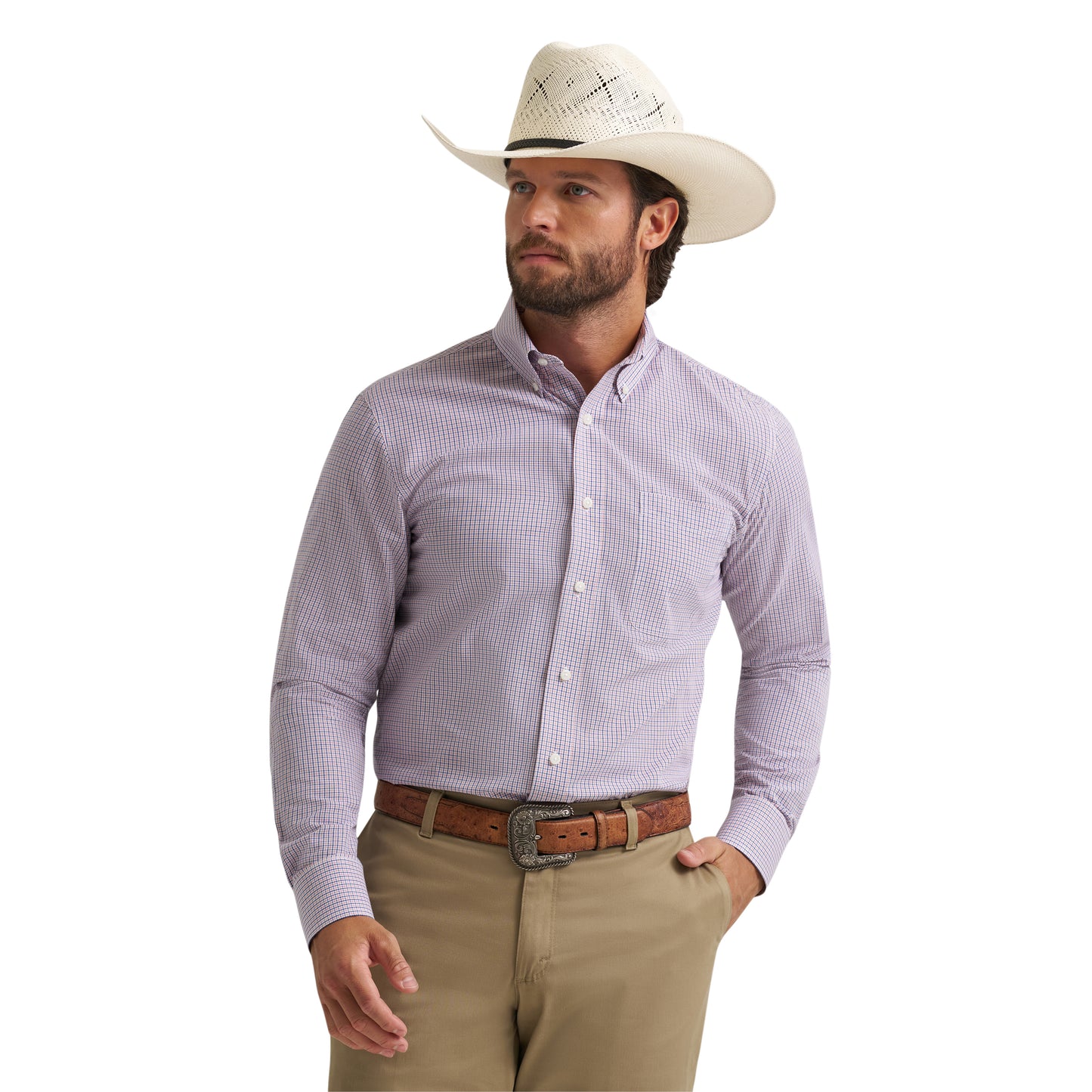 112379234 Men's Riata Dress Long Sleeve Shirt by Wrangler