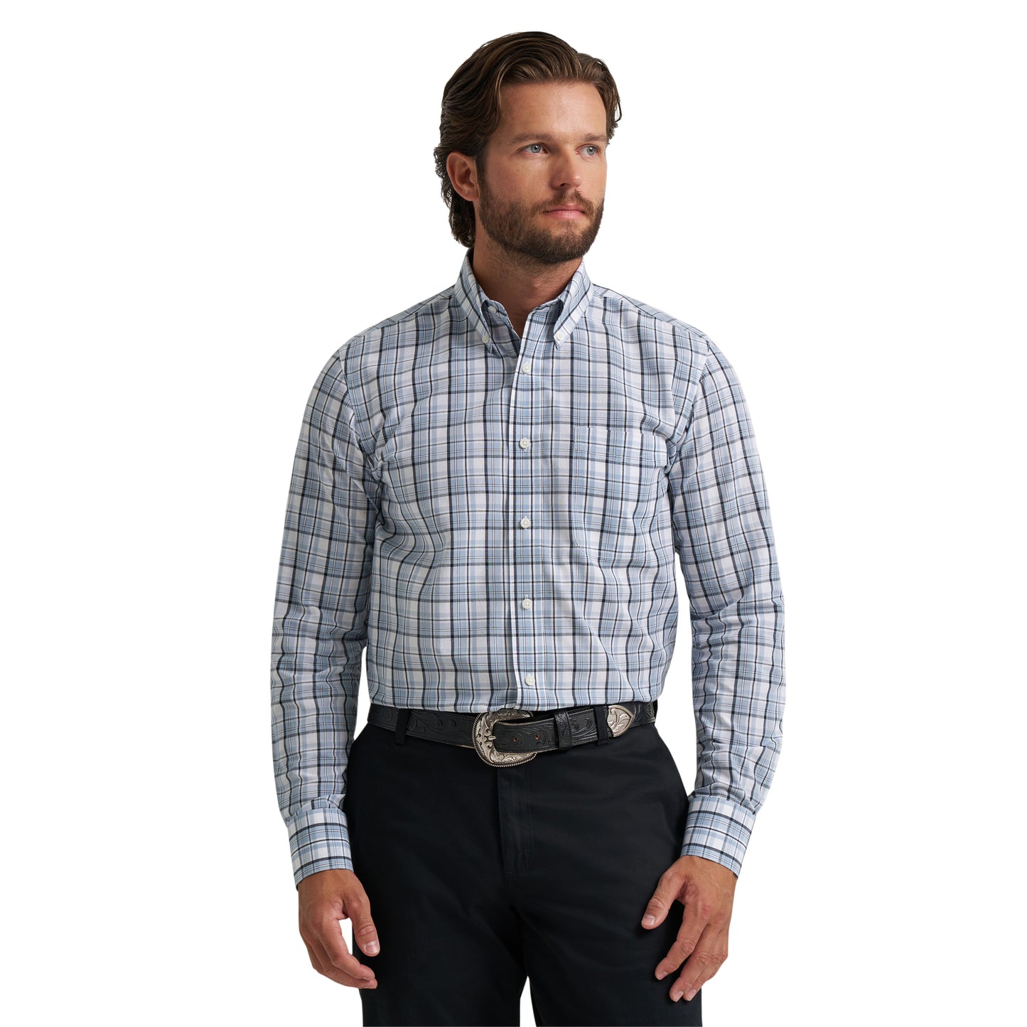 112379234 Men's Riata Dress Long Sleeve Shirt by Wrangler