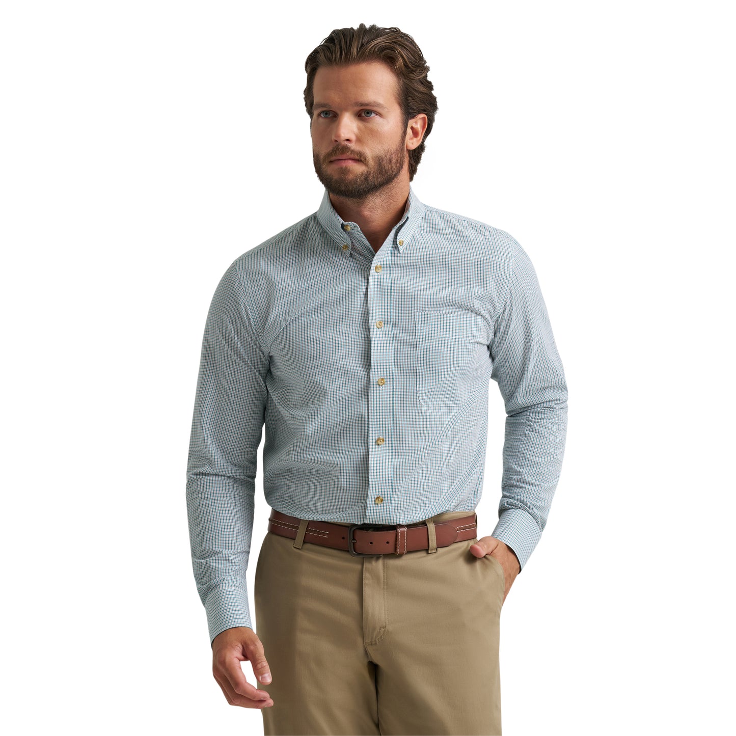 112379234 Men's Riata Dress Long Sleeve Shirt by Wrangler