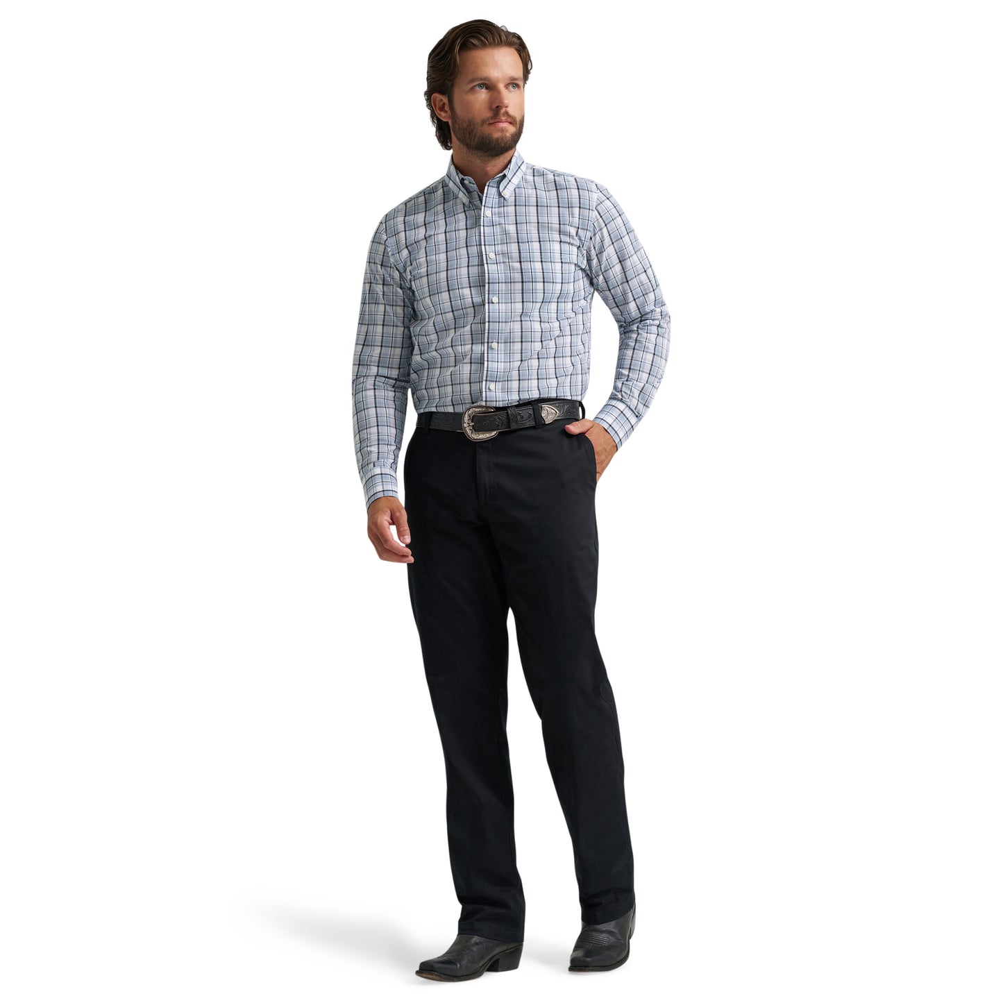 112379234 Men's Riata Dress Long Sleeve Shirt by Wrangler