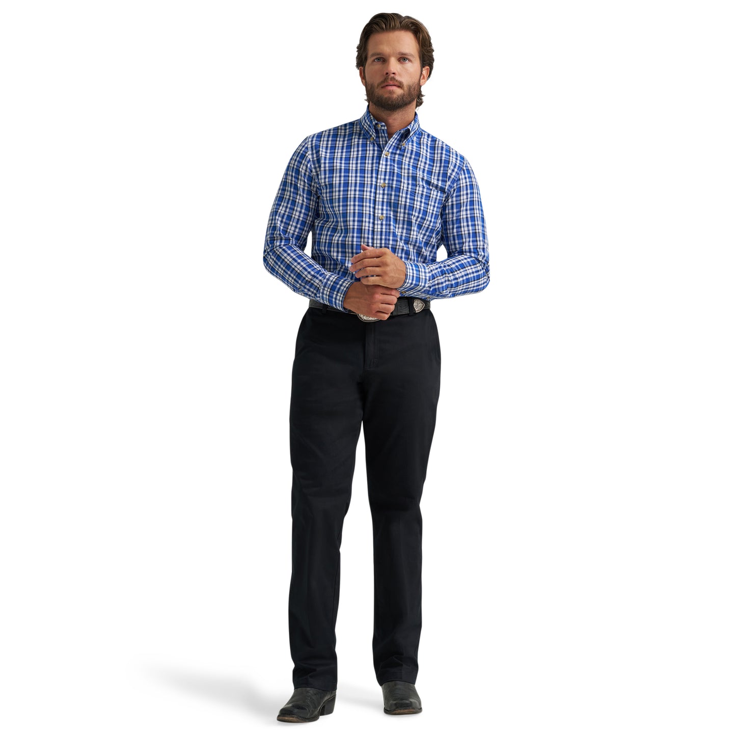 112379234 Men's Riata Dress Long Sleeve Shirt by Wrangler