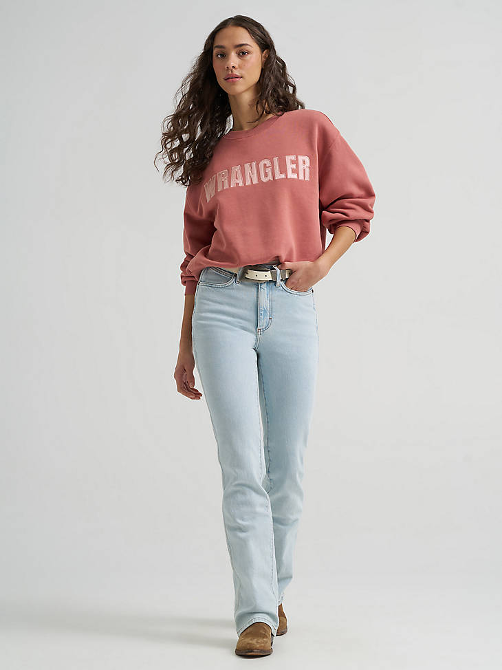 Wrangler Retro Canyon Pullover - Oversized Fit - Withered Rose, alternate view