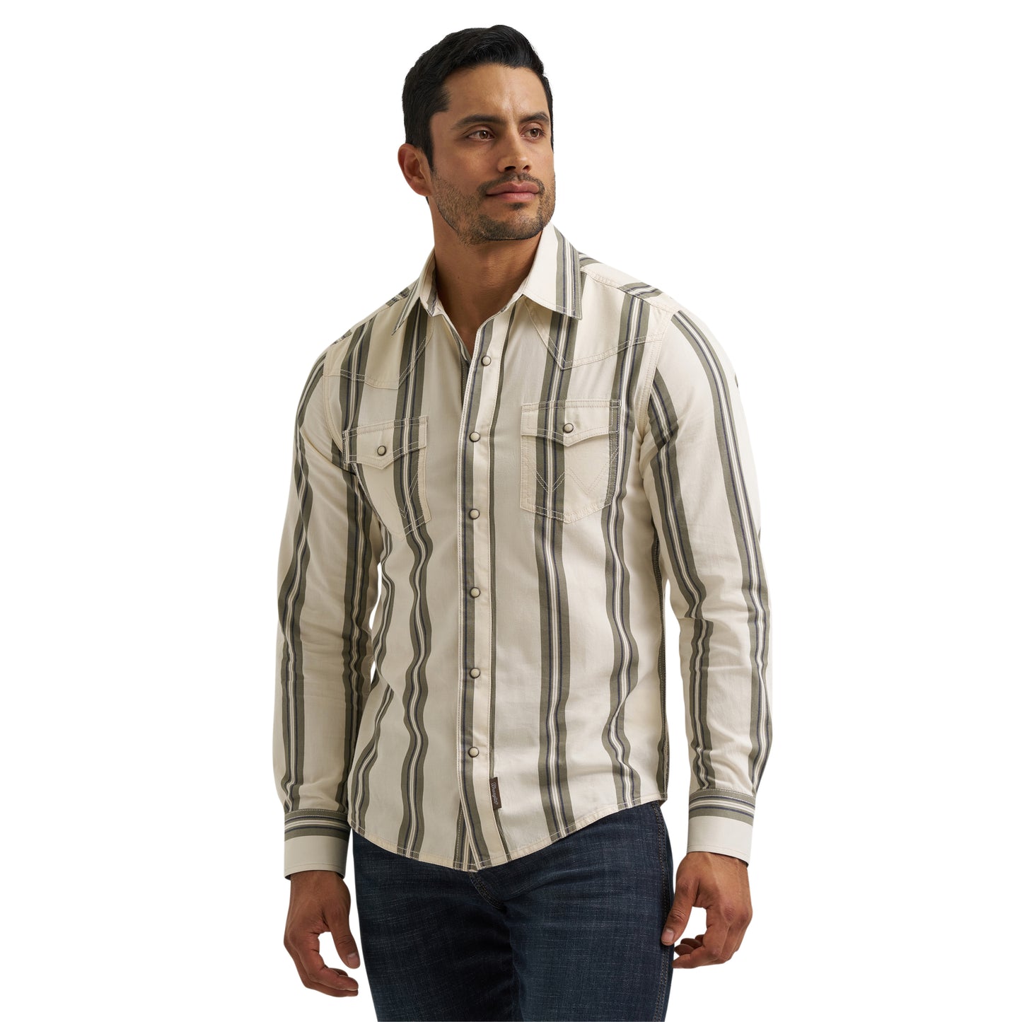 112381538 Men's Premium Long Sleeve Snap Shirt by Wrangler