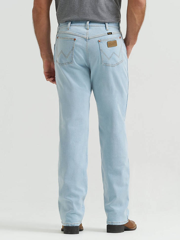 Wrangler Toughlite Cowboy Cut Original Fit Jeans in Light Wash - back view