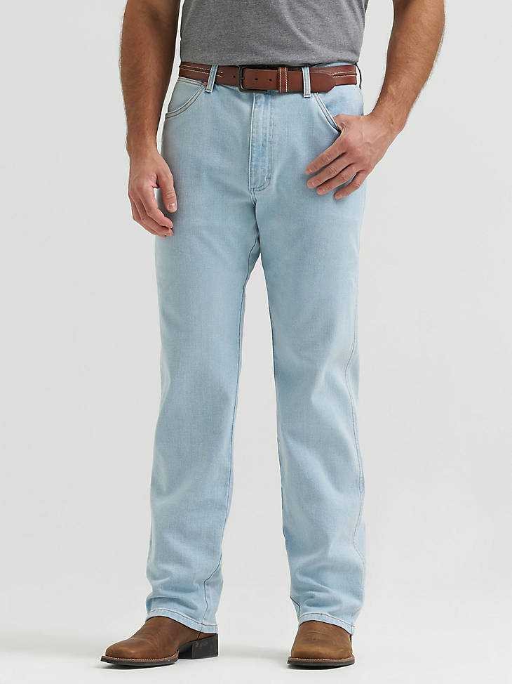 Wrangler Toughlite Cowboy Cut Original Fit Jeans in Light Wash - front view