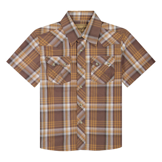 112381882 Boys Retro Short Sleeve Shirt by Wrangler