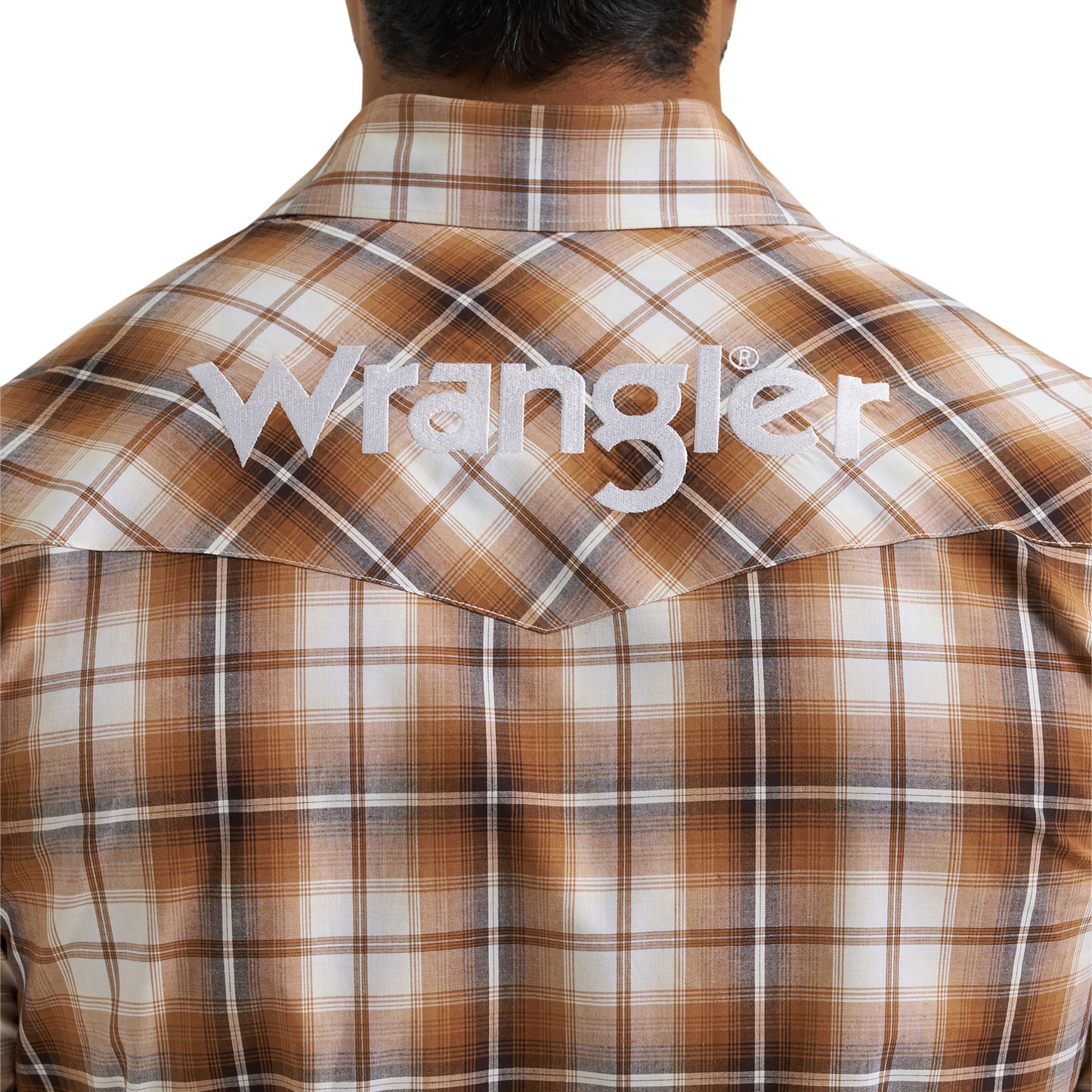 112381988 Men's Long Sleeve Snap Logo Shirt by Wrangler