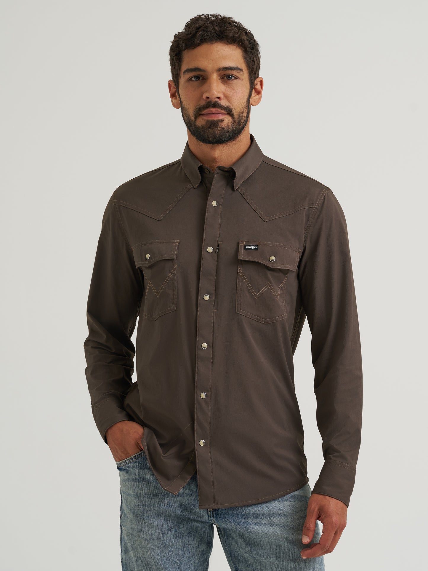 112382503 Men's Technical Long Sleeve Shirt by Wrangler