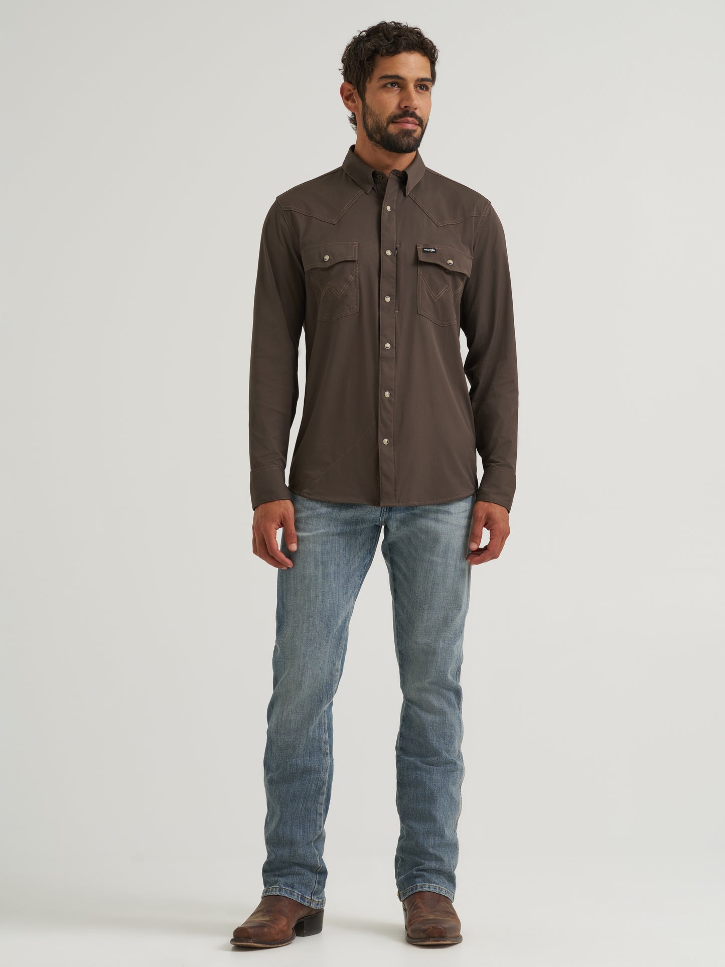 112382503 Men's Technical Long Sleeve Shirt by Wrangler