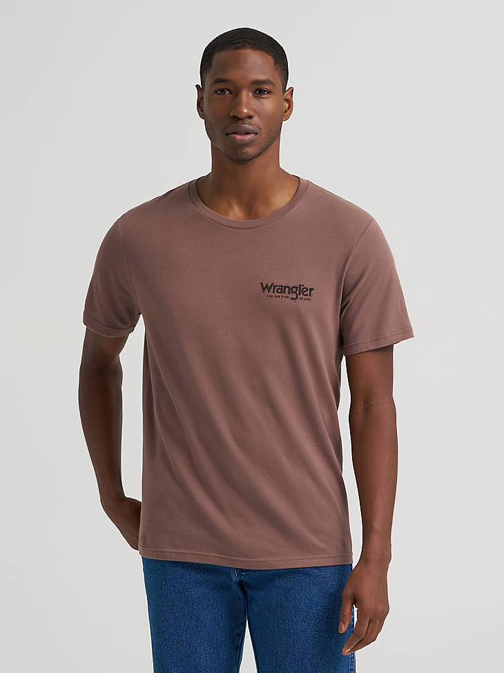 Wrangler Men's Dusty Arena Graphic T-Shirt - Coffee Quartz - alternate view