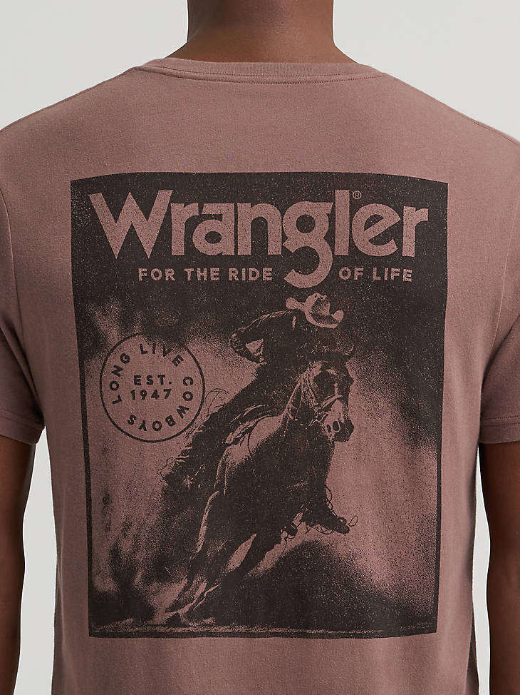 Wrangler Men's Dusty Arena Graphic T-Shirt - Coffee Quartz - alternate view