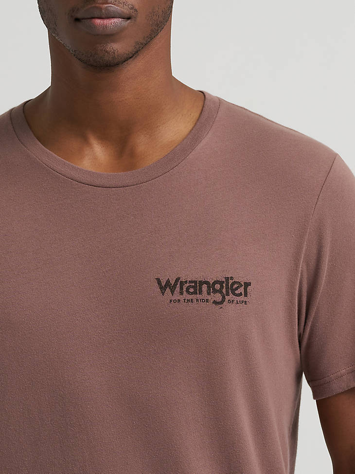 Wrangler Men's Dusty Arena Graphic T-Shirt - Coffee Quartz - alternate view