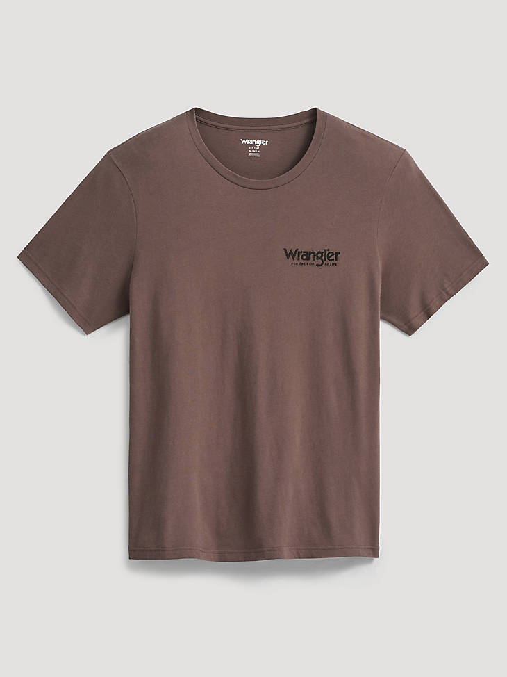Wrangler Men's Dusty Arena Graphic T-Shirt - Coffee Quartz - alternate view