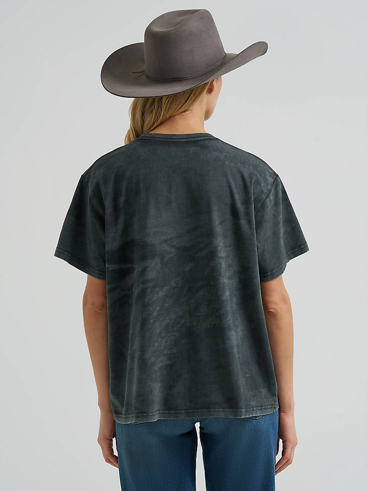 Wrangler Women's Shadow Gallop Girlfriend Graphic Tee - Shadow Wash - alternate view