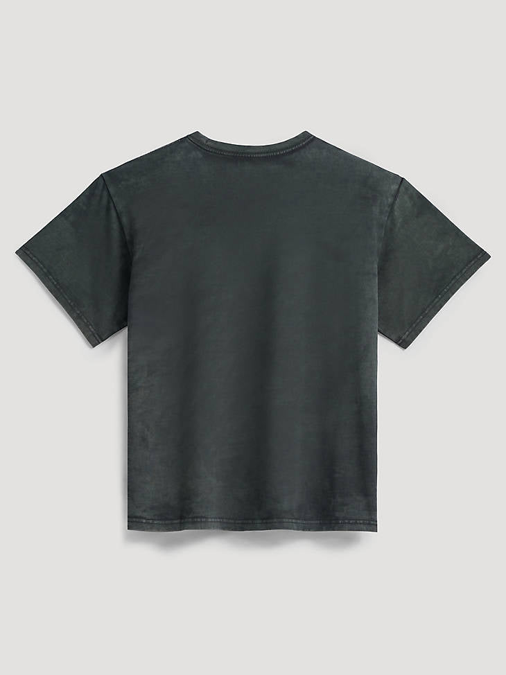Wrangler Women's Shadow Gallop Girlfriend Graphic Tee - Shadow Wash - alternate view