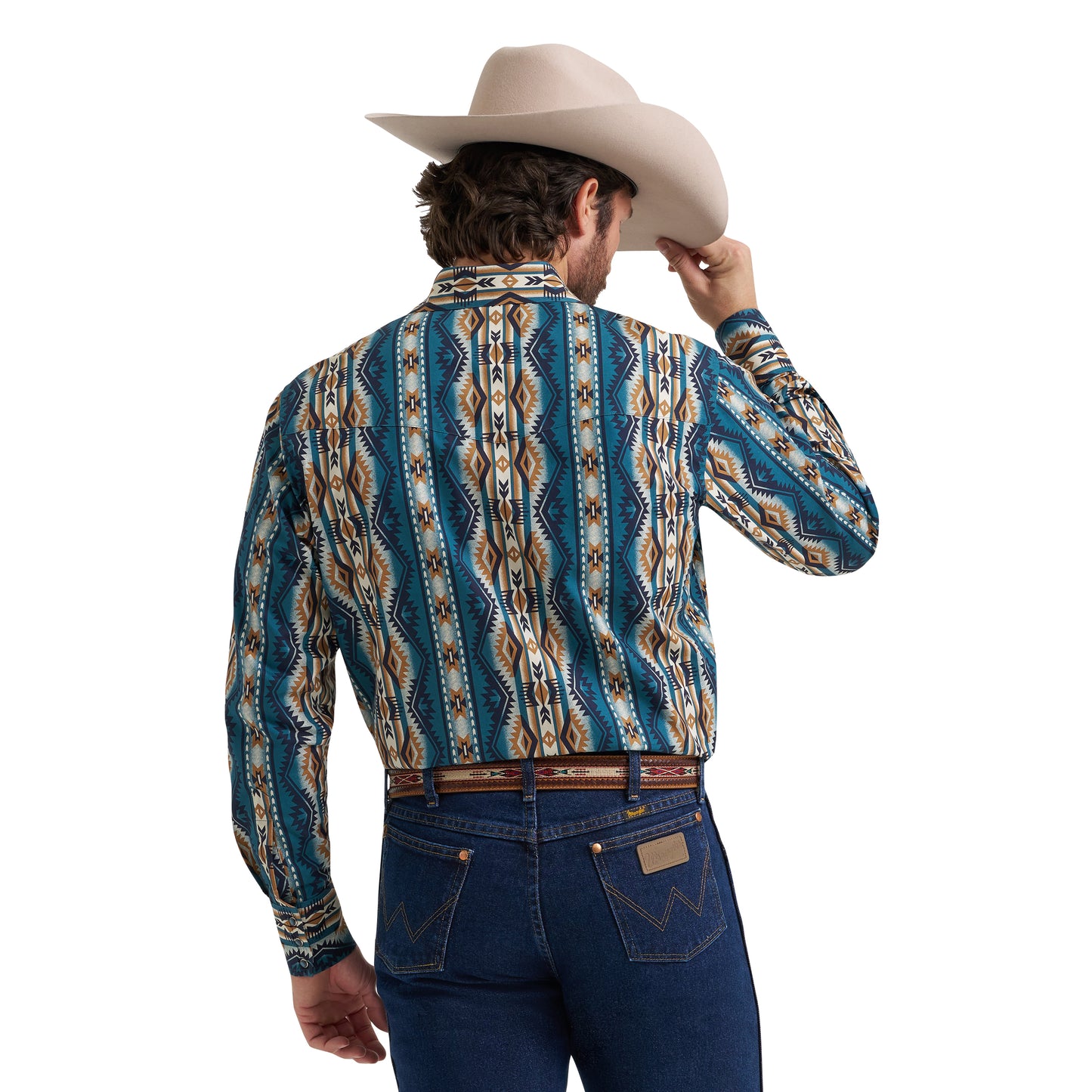 112384297 Men's Checotah Dress Western Shirt by Wrangler