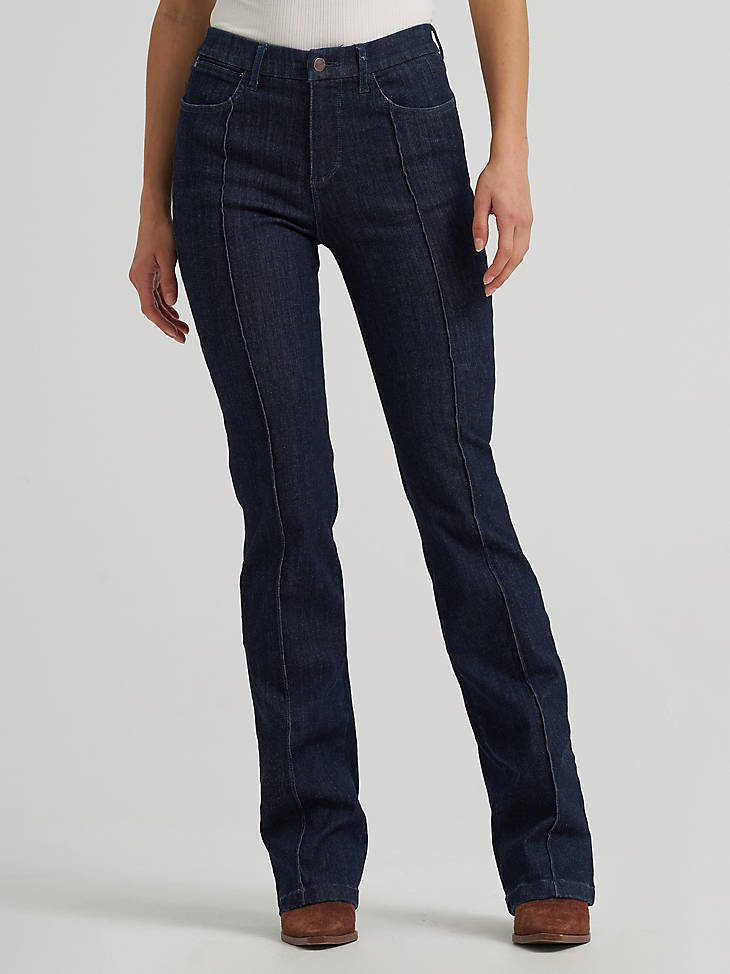 Wrangler Women's Bespoke Pintuck Bootcut Jean - Camryn - alternate view