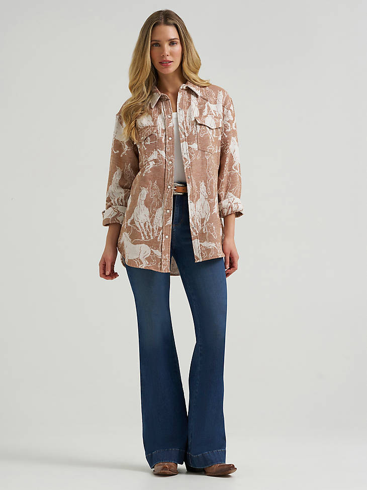 Wrangler Women's Bespoke High Rise Trouser Jean - Brooklyn - alternate view