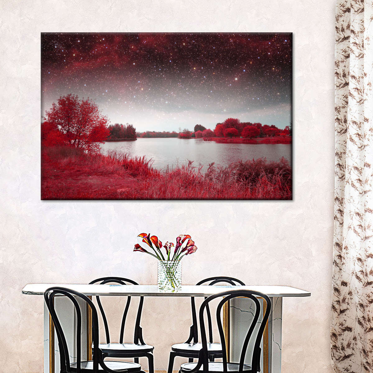 Red Mystical Spring Wall Art