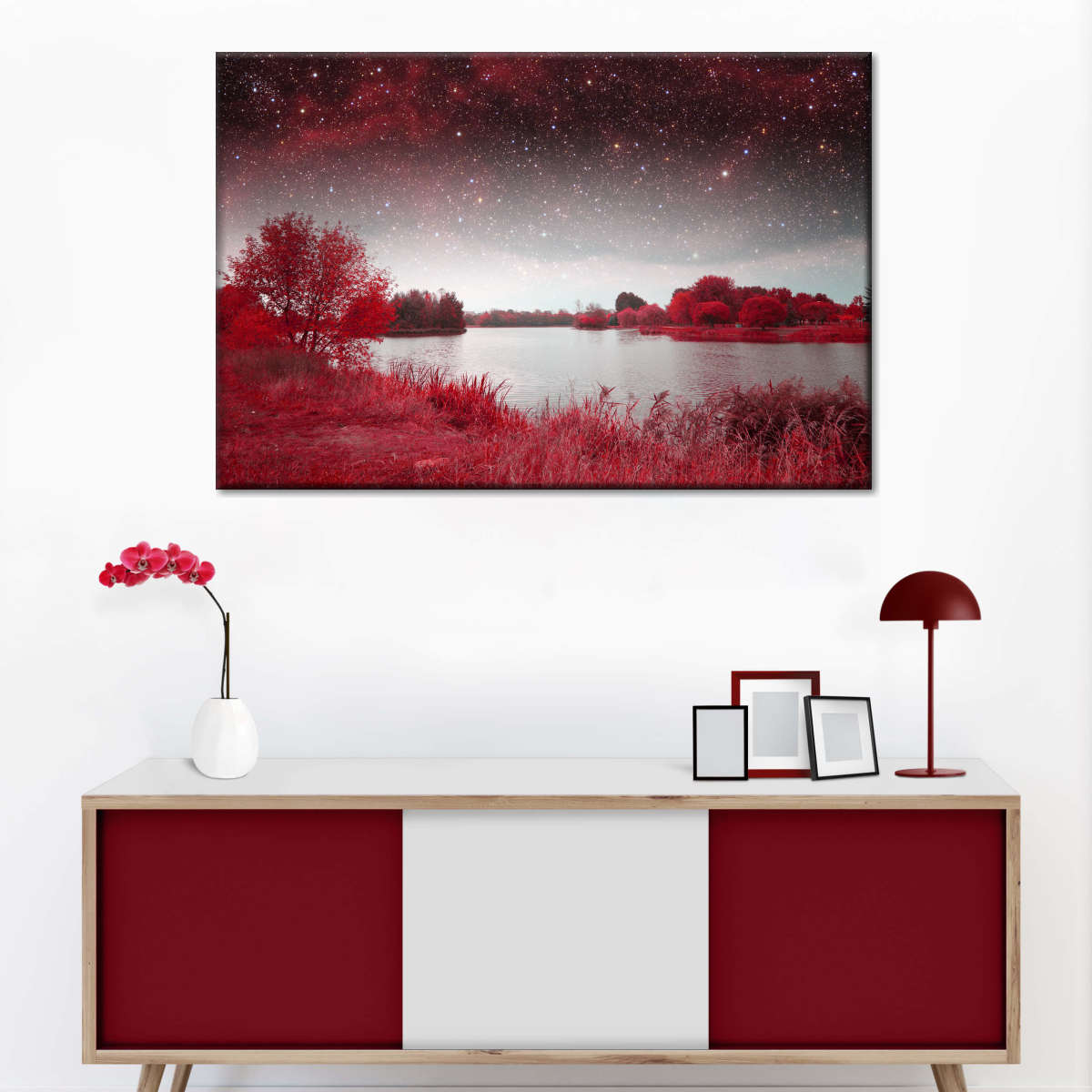 Red Mystical Spring Wall Art