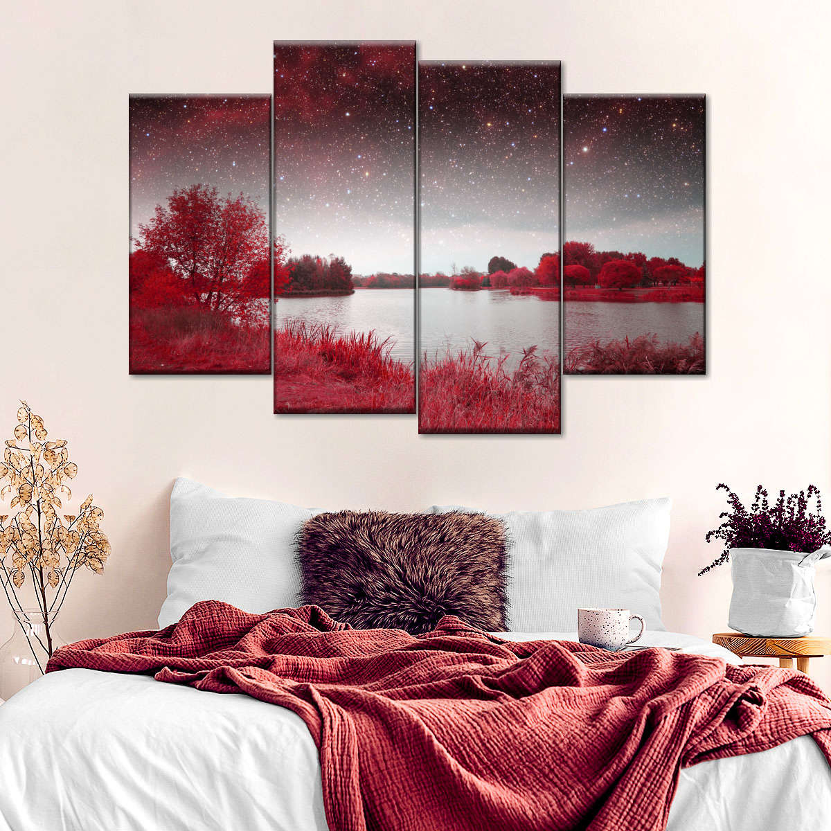 Red Mystical Spring Wall Art