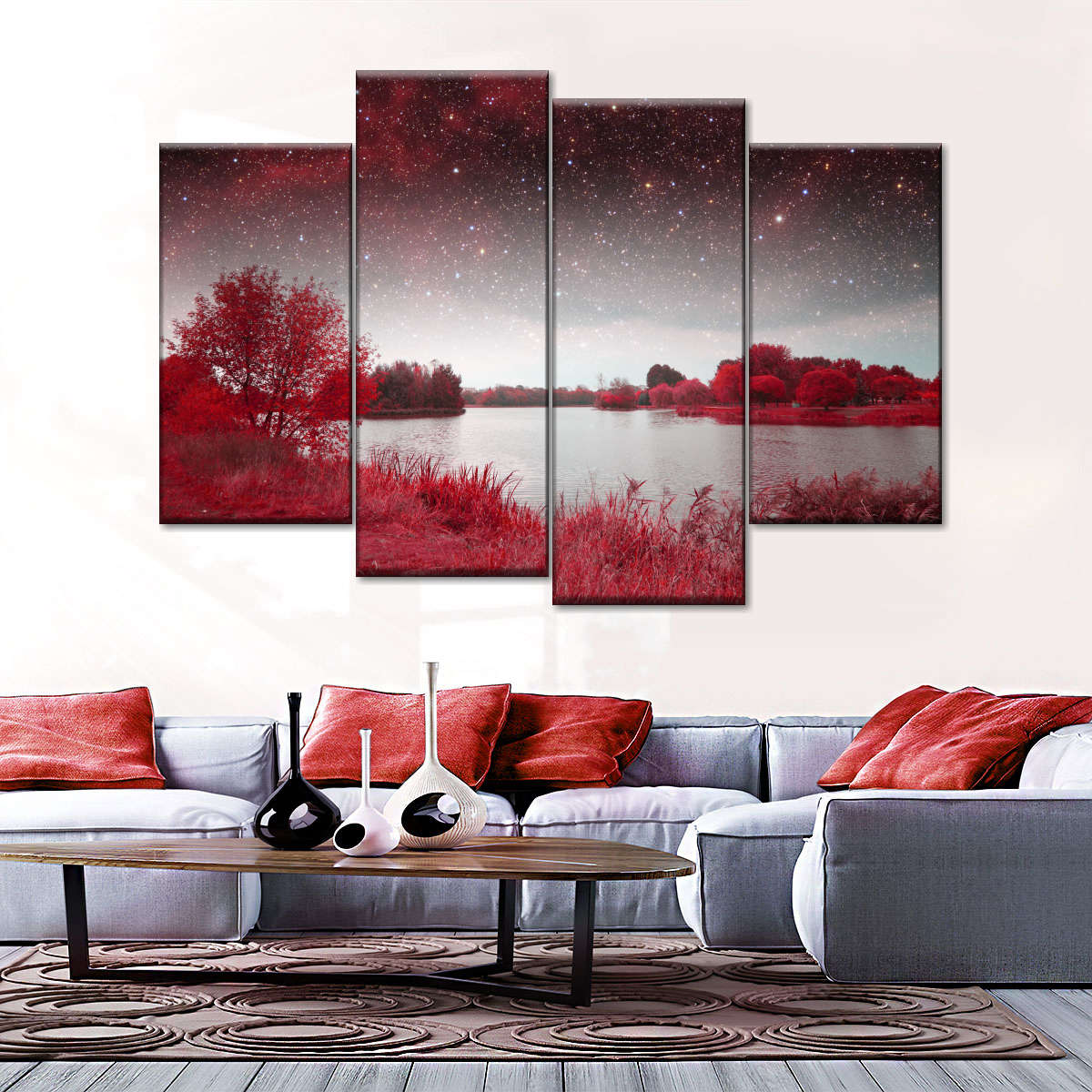 Red Mystical Spring Wall Art