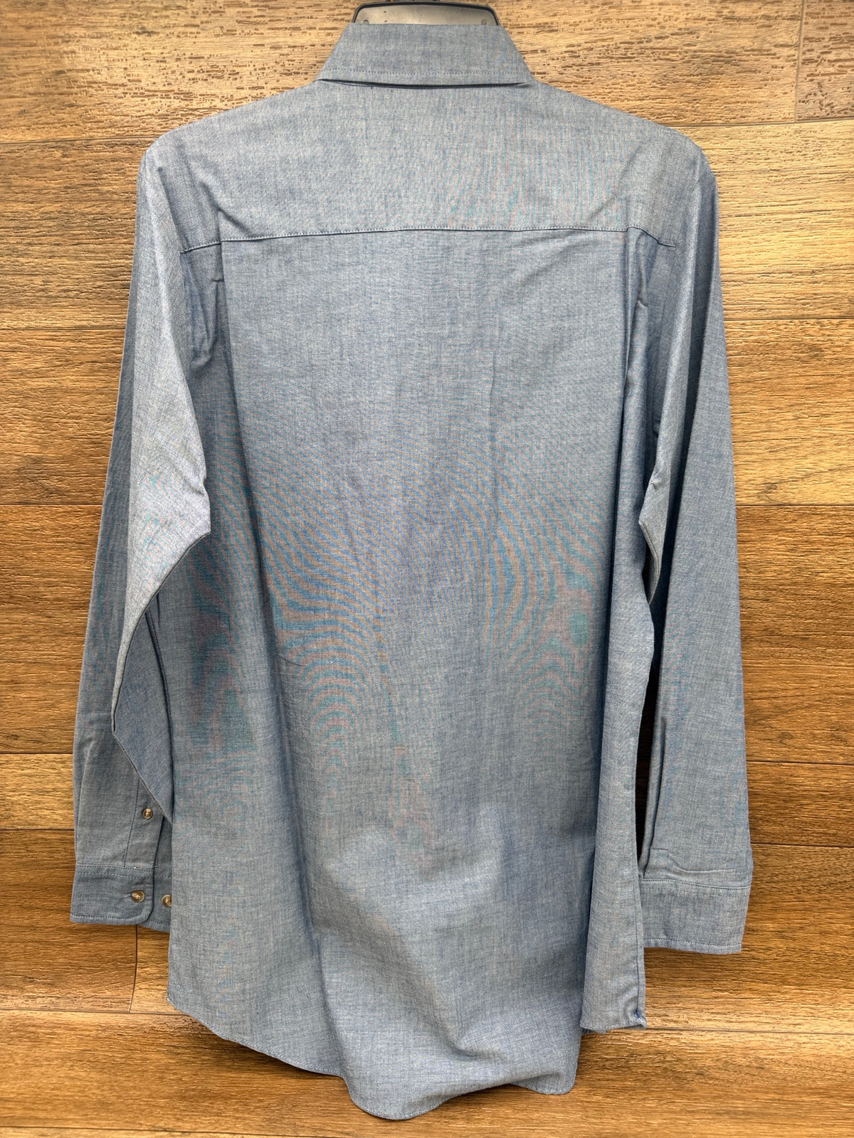 Men's Long Sleeve Button-Front Chambray Shirt by Ely & Walker - back