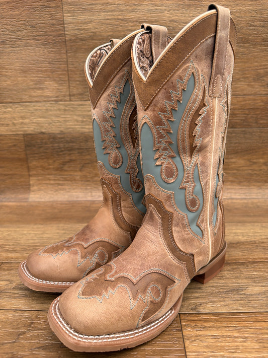 Women's Ardena Square Toe Western Boot by Laredo - pair