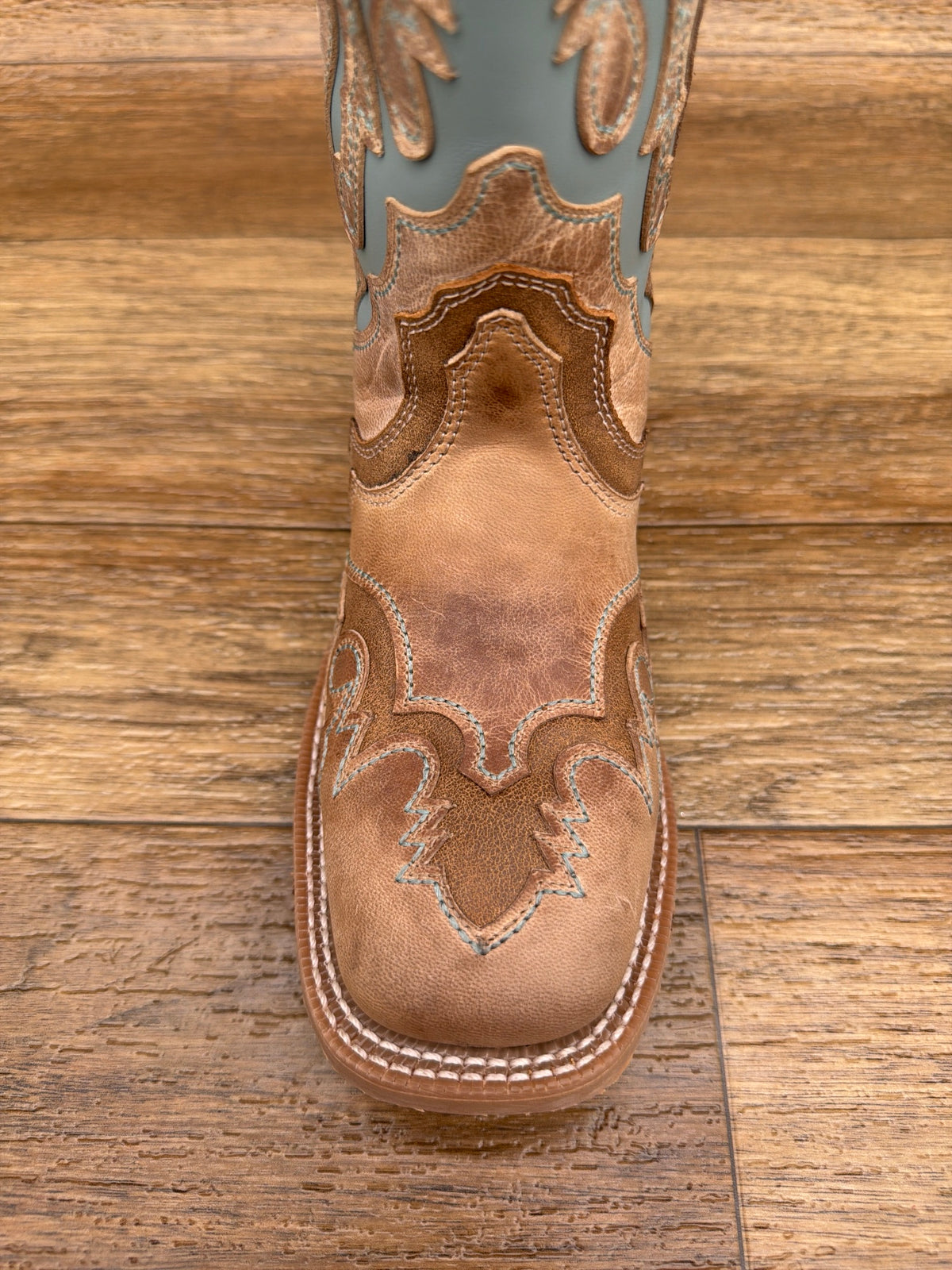 Women's Ardena Square Toe Western Boot by Laredo - toe top view