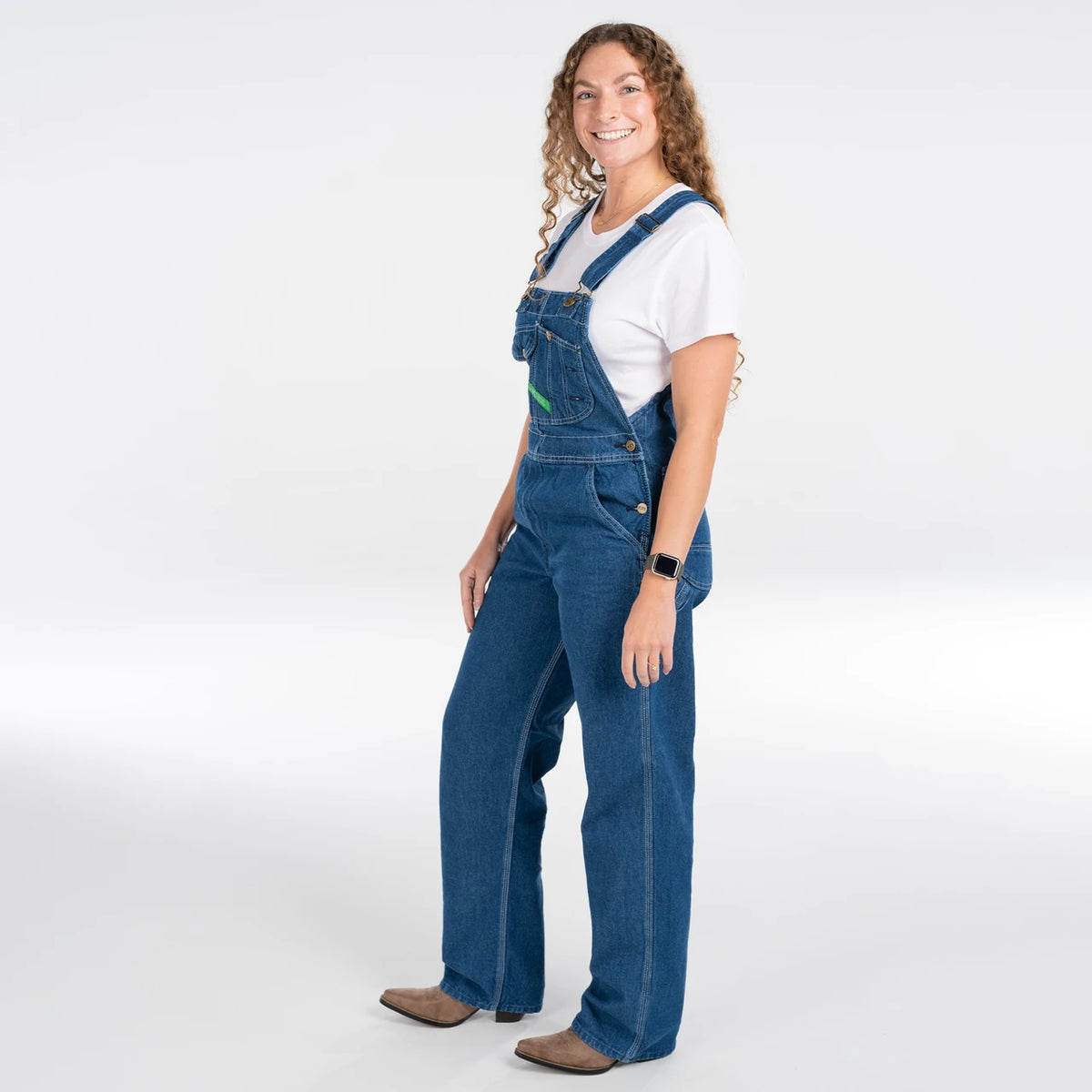 Enzyme Washed Denim Bib Overall by Key Industries - lifestyle