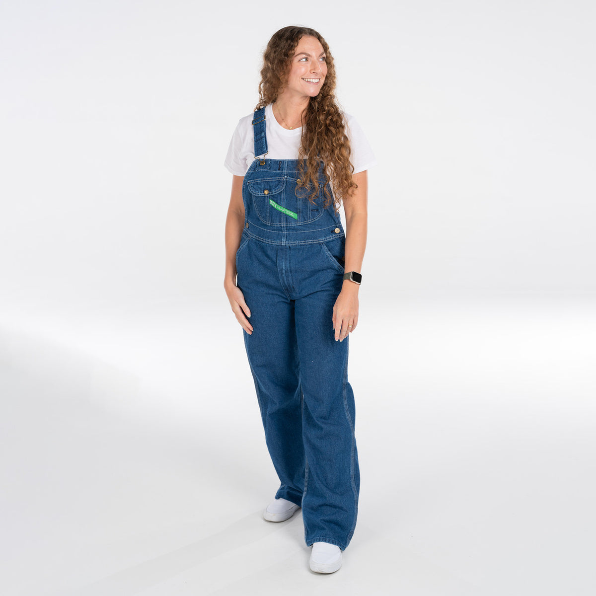 Enzyme Washed Denim Bib Overall by Key Industries - lifestyle