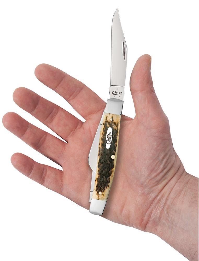 Amber Bone Large Stockman Pocket Knife by Case