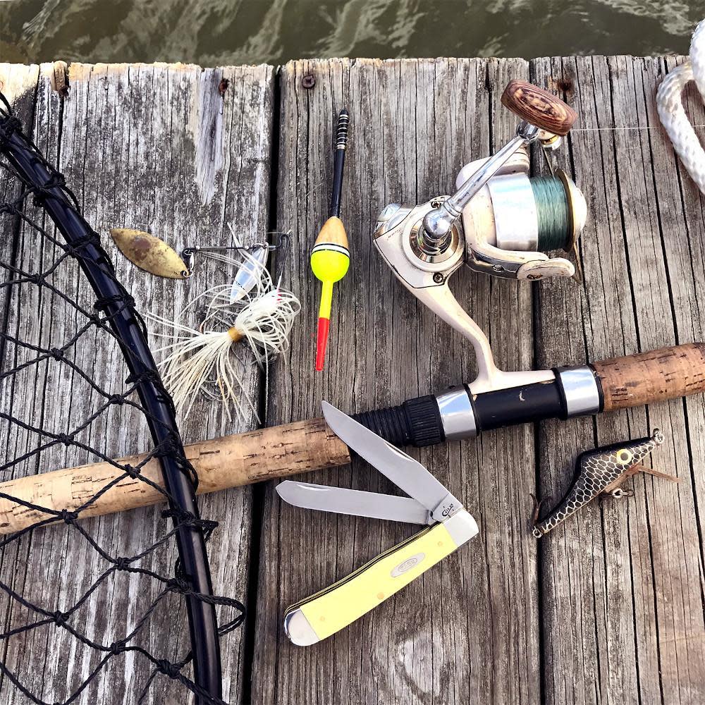 Yellow Synthetic Trapper Pocket Knife by Case