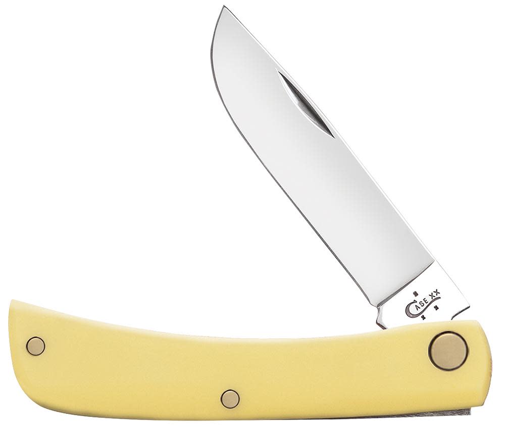 Yellow Synthetic Sod Buster Jr Pocket Knife by Case