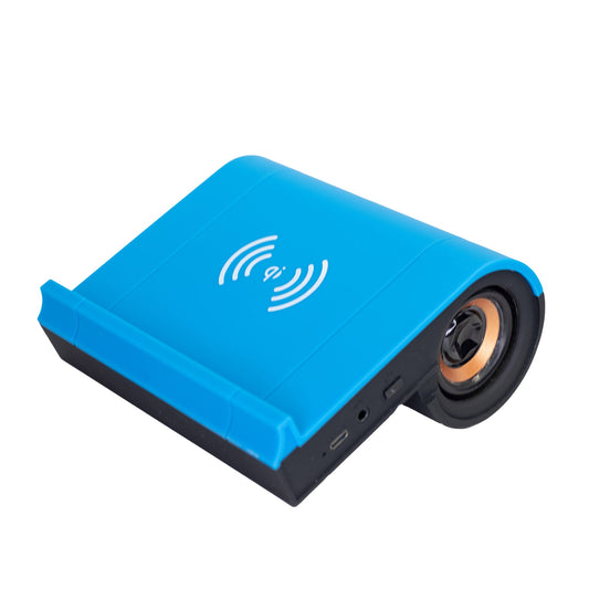 B1 Bluetooth Desktop Speaker with Wireless Charging Dock in Blue by Mad Man
