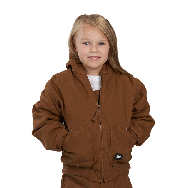 359.28 Youth Insulated Fleece Lined Hooded Jacket by Key Industries