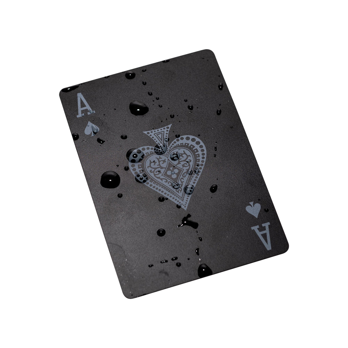 Black Edition Waterproof Playing Card by Mad Man close-up