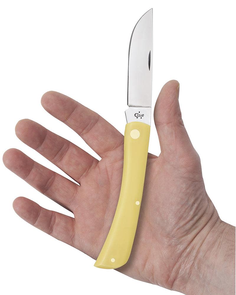Yellow Synthetic Sod Buster Pocket Knife by Case
