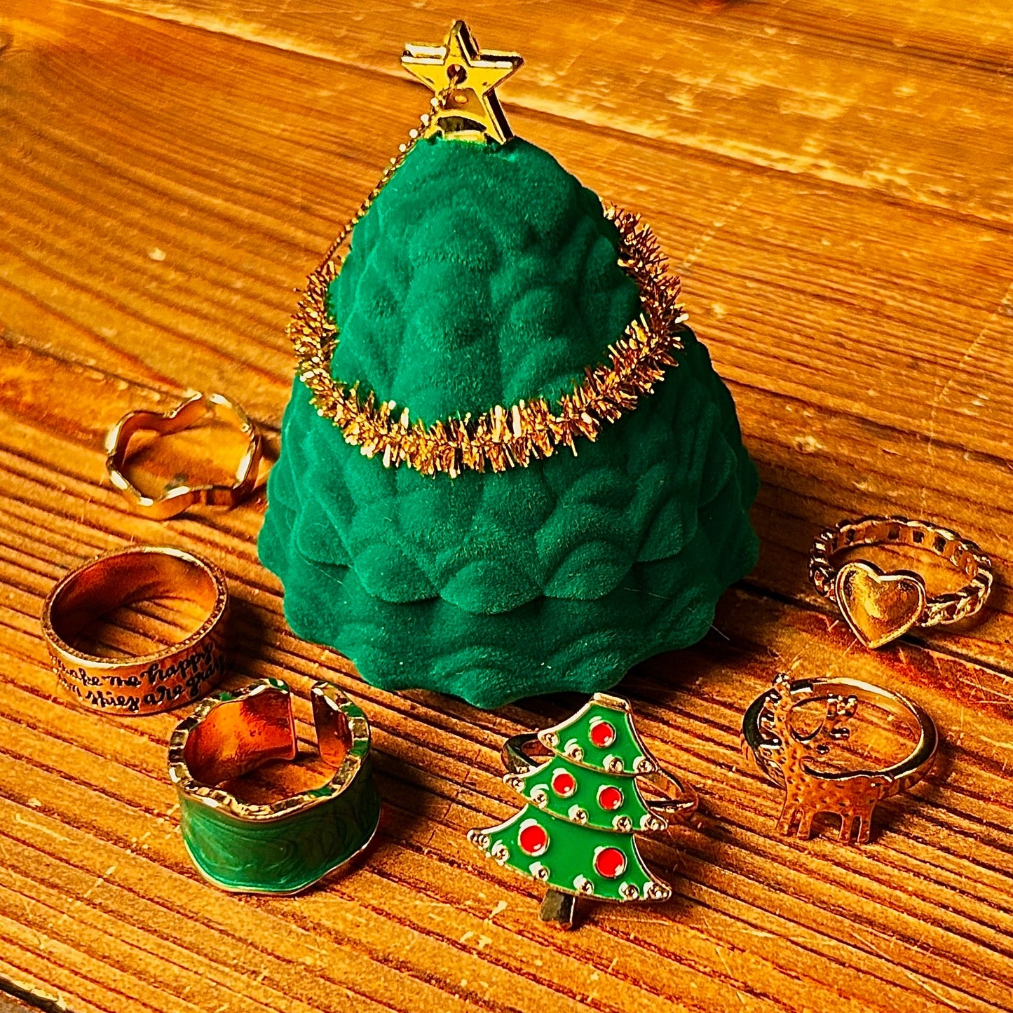 Christmas Ring Set of Six