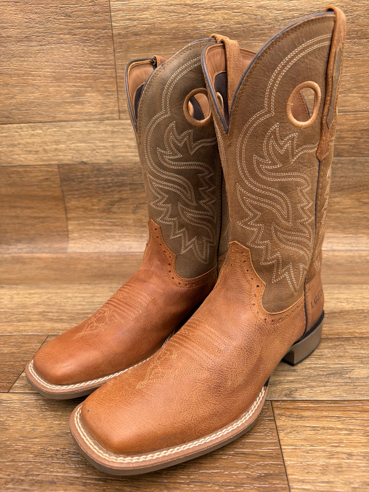 Men's Atkins Square Toe Western Boot by Laredo - pair