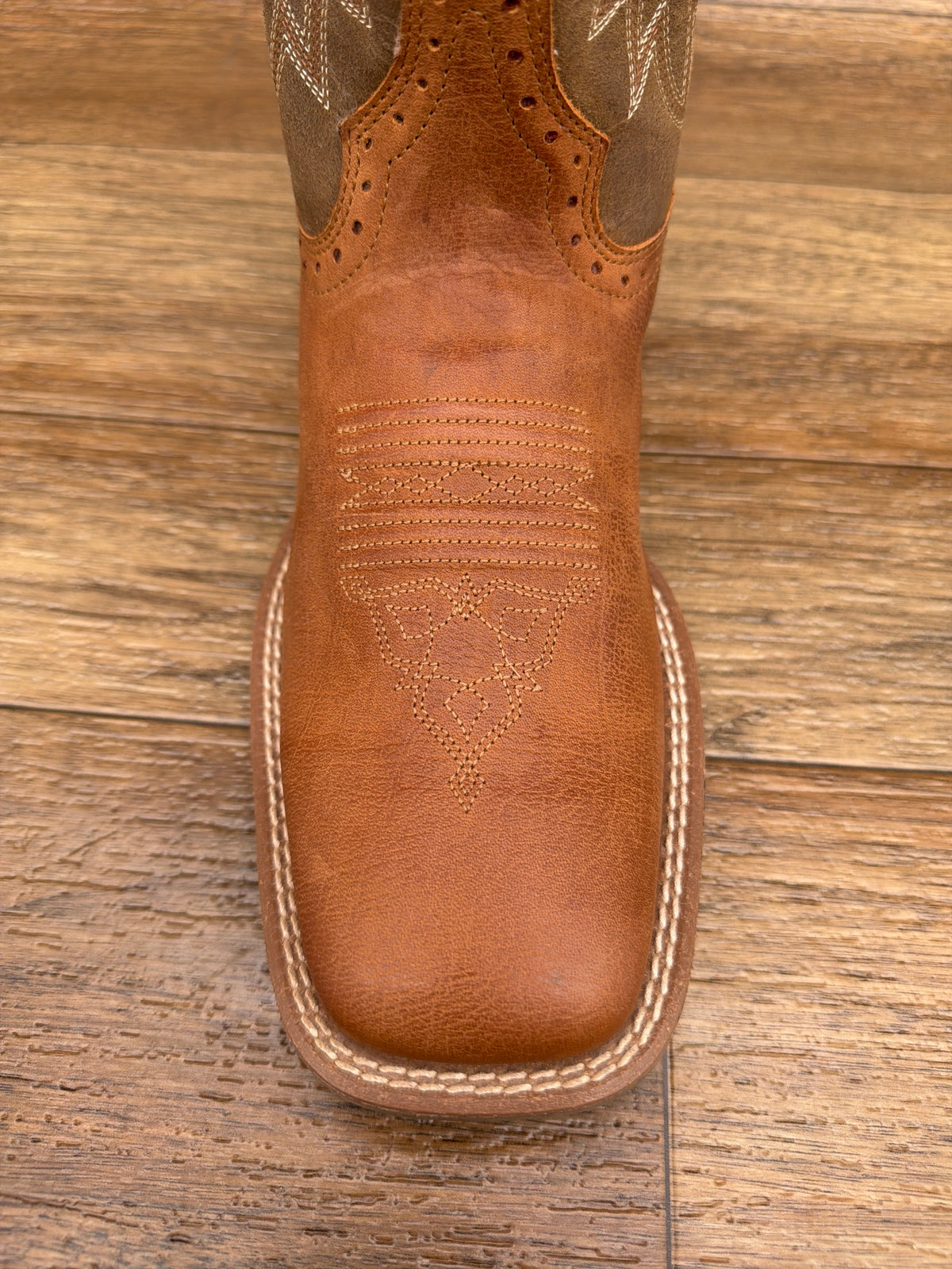 Men's Atkins Square Toe Western Boot by Laredo - toe top view
