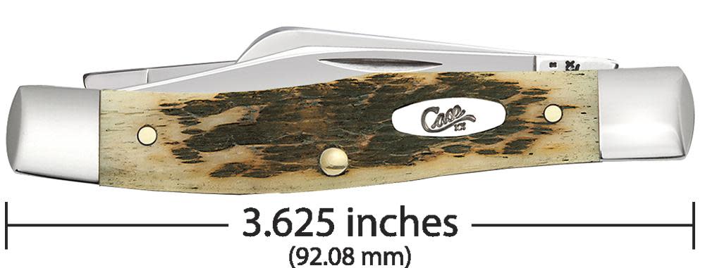 Amber Bone Medium Stockman Pocket Knife by Case