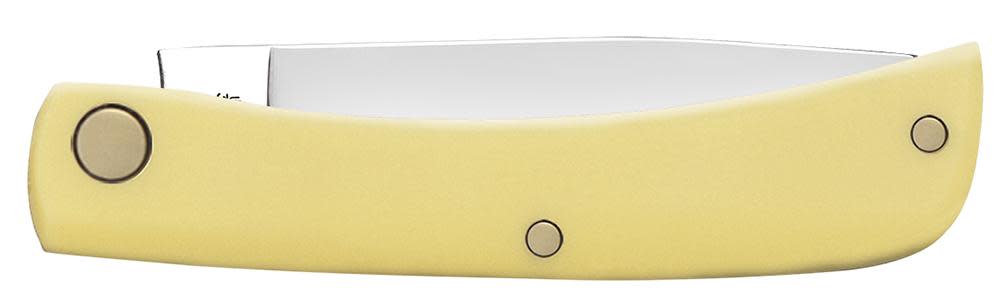 Yellow Synthetic Sod Buster Jr Pocket Knife by Case