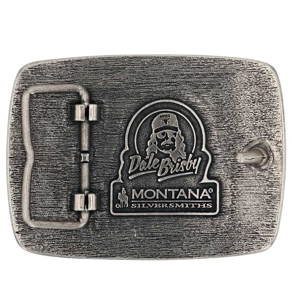 A917DB Dale Brisby Bulls & Fools Attitude Buckle by montana Silversmiths